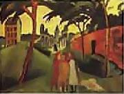 August Macke 1913 Staatsgalerie Moderner Kunst, Munich oil on canvas